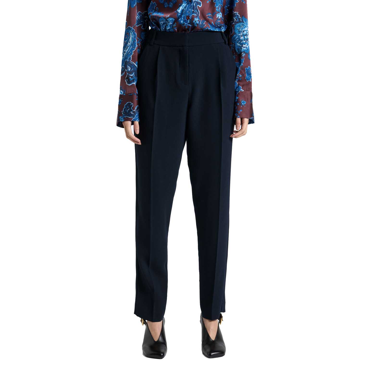 Cue Satin Back Crepe Tapered Pant